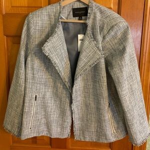 Banana Republic Gray Fringed jacked (work attire)
